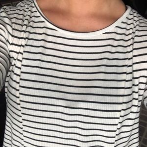 Striped Long-Sleeve Blouse
